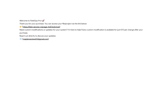 build a field service and technician tracking saas template
